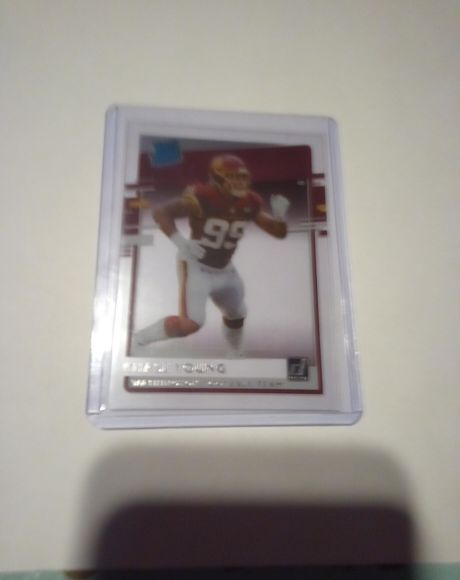 2020 Panini Chronicles Clearly Donruss Rated Rookie #RR-AG Antonio Gibson — front