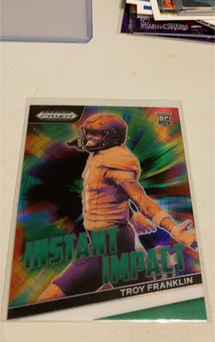 2024 Panini Prizm Draft Picks Instant Impact Troy Franklin — front