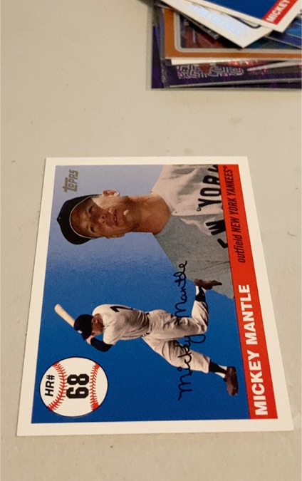2006 Topps Baseball Mickey Mantle Home Run History #MHR68 Mickey Mantle — front