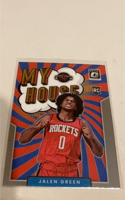 2021-22 Panini Donruss Optic #17 Jalen Green My House Rookie RC — front