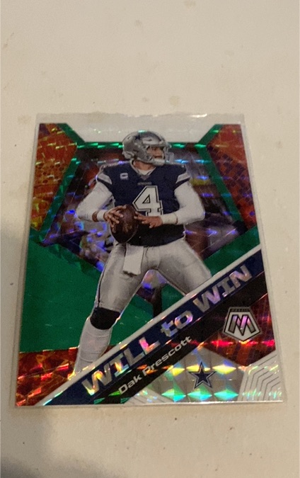 2020 Panini Mosaic Will to Win #WW13 Dak Prescott — front