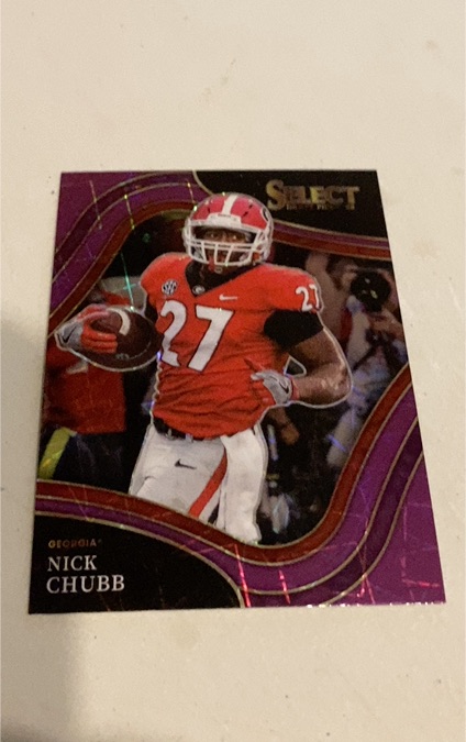 2022 Panini Select Draft Picks #145 Nick Chubb — front