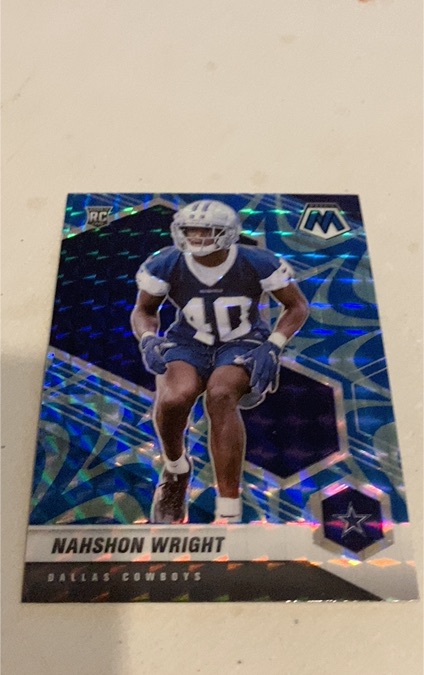 2021 Panini Mosaic #349 Nahshon Wright — front