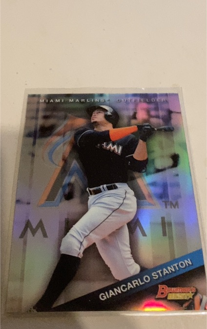 2015 Bowman's Best #34 Giancarlo Stanton — front