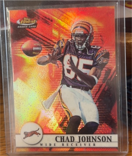 2001 Topps Finest #122 Chad Johnson Rookie Card — front