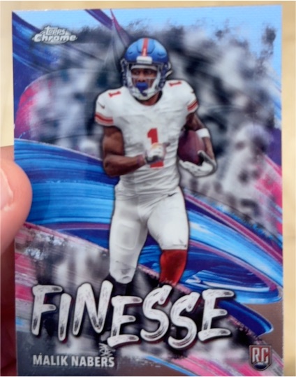 2024 Topps Chrome #F-6 Malik Nabers Finesse — front