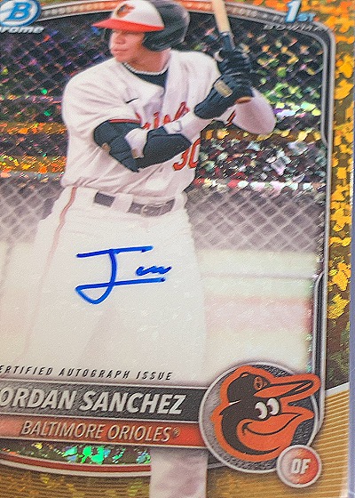 2025 Bowman Chrome #1st Bowman Jordan Sanchez — front