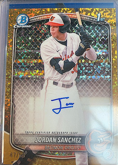 2025 Bowman Chrome #CPA-JOS Jordan Sanchez — front