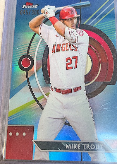 2023 Topps Finest #90 Mike Trout — front