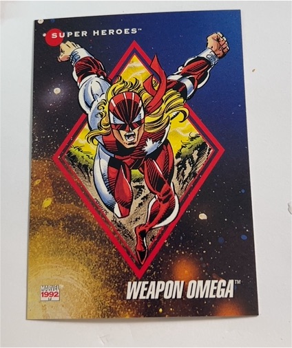 1992 Impel Marvel Universe #8 Weapon Omega — front