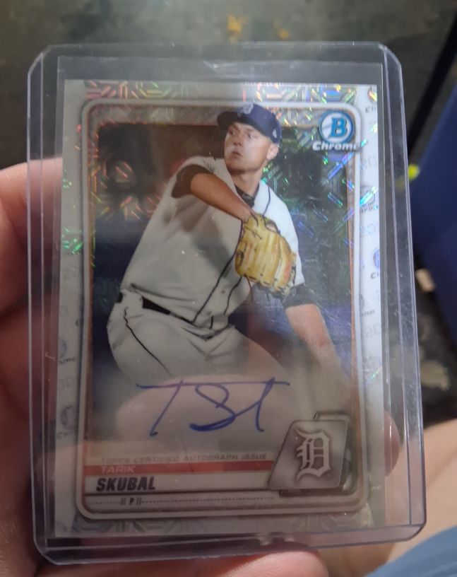 2020 Bowman Chrome #CPA-TS Tarik Skubal — front