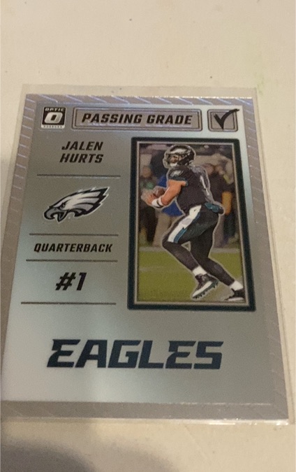 2023 Panini Donruss Optic #PG-JH Jalen Hurts Passing Grade — front