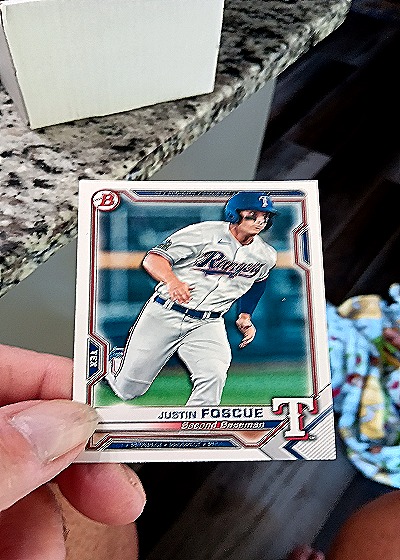 2021 Bowman #BP-41 Justin Foscue — front