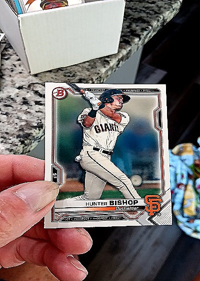 2021 Bowman Paper Prospects Baseball #BP-18 Hunter Bishop — front