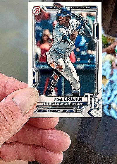 2021 Bowman Prospects Paper Base #BP-19 Vidal Brujan — front