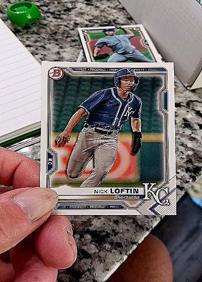 2021 Bowman 1st Edition #BFE-144 Nick Loftin — front