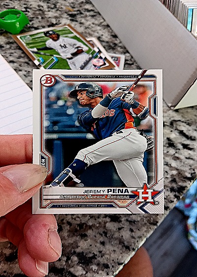 2021 Bowman Prospects #BP-11 Jeremy Pena — front