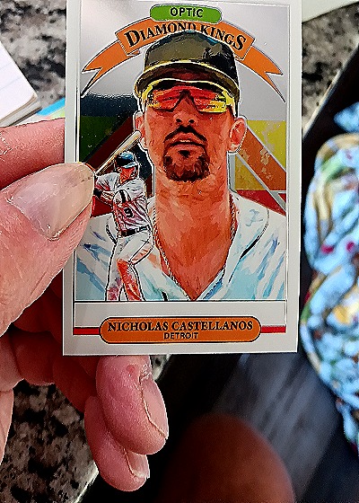 2019 Donruss Optic #8 Nicholas Castellanos Diamond Kings — front