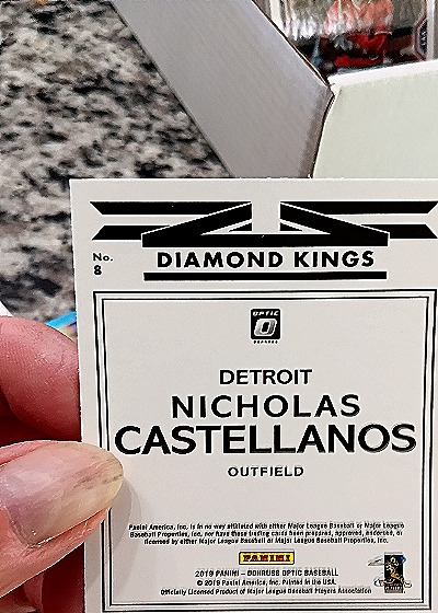 2019 Donruss Optic #8 Nicholas Castellanos Diamond Kings — back
