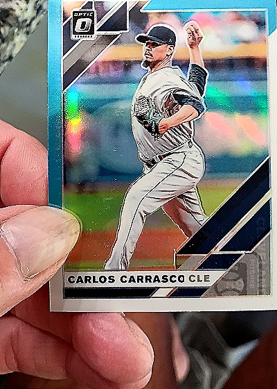 2019 Donruss Optic #151 Carlos Carrasco — front