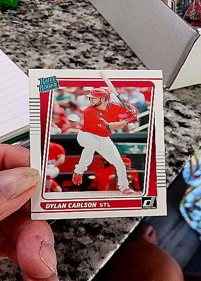 2021 Donruss #37 Dylan Carlson — front