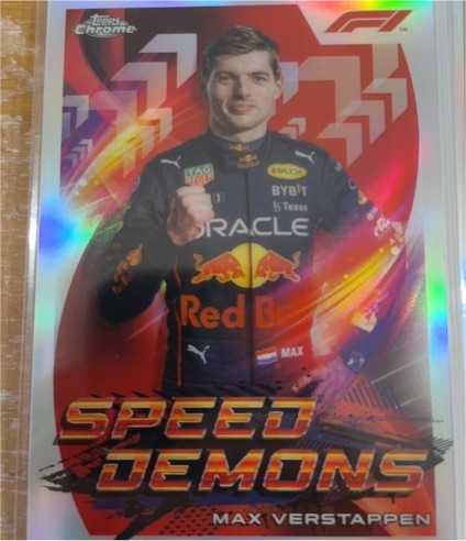 2022 Topps Chrome Formula 1 #SD-MV Max Verstappen Speed Demons — front
