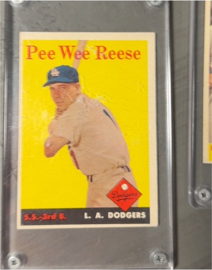 1958 Topps #375 Pee Wee Reese — front