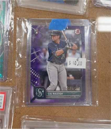 2022 Bowman #49 Cal Raleigh Rookie Card — front
