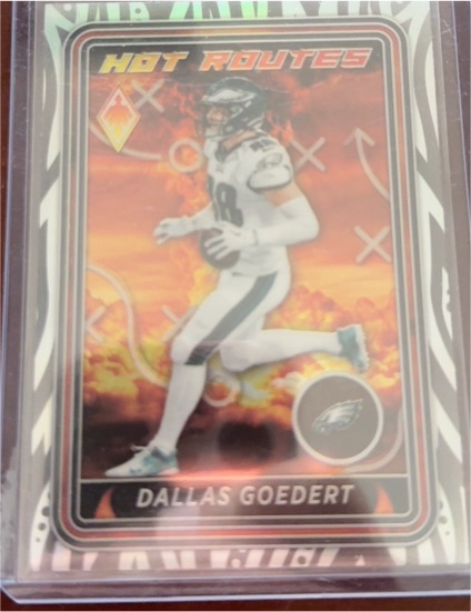 2023 Panini Phoenix #HR-24 Dallas Goedert Hot Routes — front