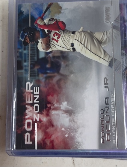 2019 Topps Stadium Club Power Zone #PZ-15 Ronald Acuna Jr. — front
