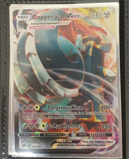 2020 Pokémon Rebel Clash #137 Copperajah VMAX — front