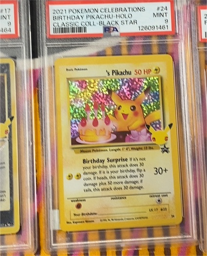 2021 Pokémon Celebrations Classic Collection #24 Birthday Pikachu Holo — front