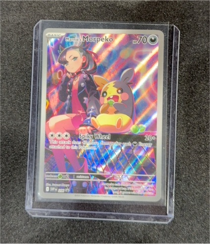 2025 Pokémon SV Black Star Promo #206 Marnie's Morpeko — front