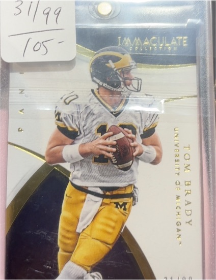 2001 Immaculate Collection #31 Tom Brady — front