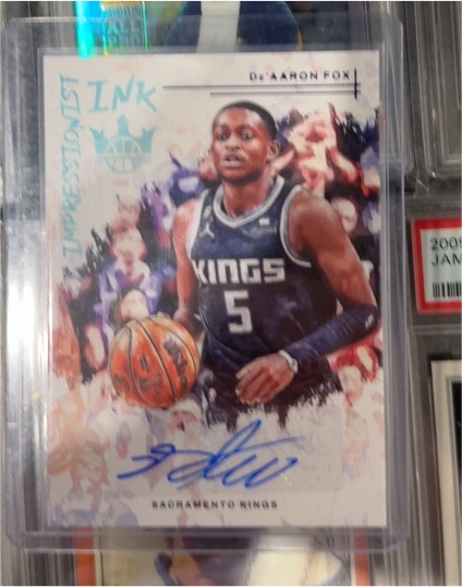 2022 Panini Court Kings Impressionist Ink #INK De'Aaron Fox — front