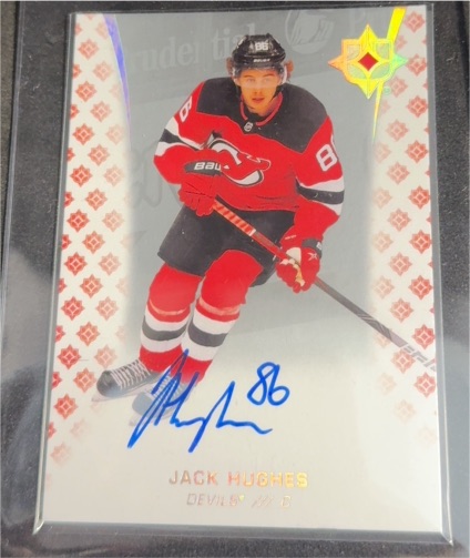 2020-21 Upper Deck Ultimate Collection #86 Jack Hughes — front