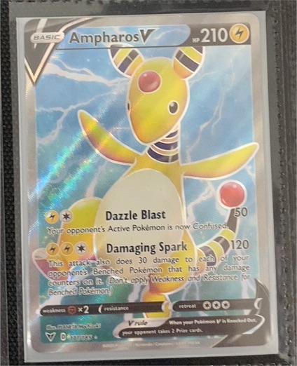 2020 Pokémon Vivid Voltage #171 Ampharos V — front