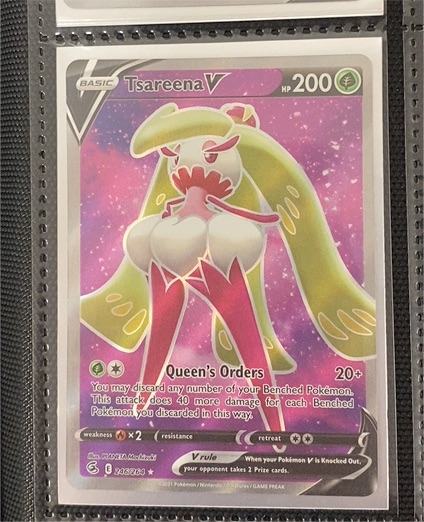 2021 Pokémon TCG Fusion Strike #246 Tsareena V — front