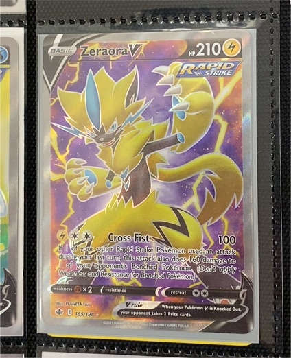 2021 Pokémon TCG Chilling Reign #165 Zeraora V — front