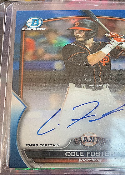 2023 Bowman Chrome Draft #CDA-CF Cole Foster — front