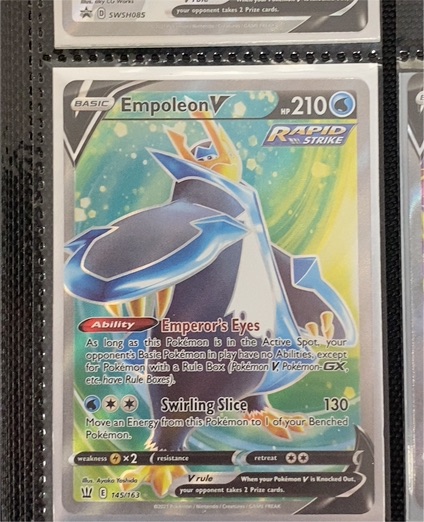 2021 Pokémon TCG Battle Styles #145 Empoleon V — front