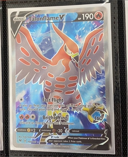 2020 Pokémon #168 Talonflame V — front