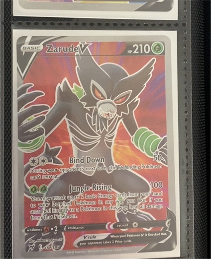 2020 Pokémon Vivid Voltage #167 Zarude V — front