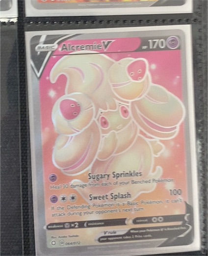 2021 Pokémon TCG Shining Fates #064 Alcremie V — front