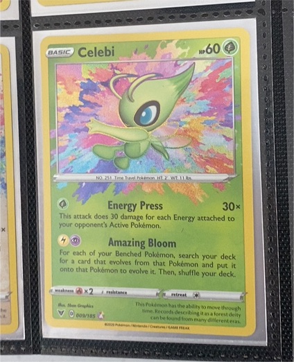 2020 Pokémon Vivid Voltage #009 Celebi — front