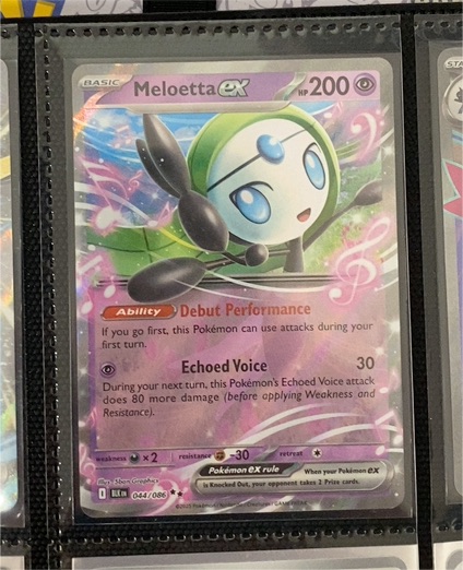 2025 Pokémon Black Bolt #044 Meloetta ex — front