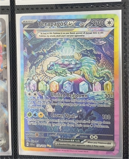 2024 Pokémon Stellar Crown #170/142 Terapagos ex — front