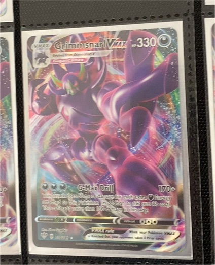 2020 Pokemon Sword & Shield Darkness Ablaze #115 Grimmsnarl VMAX — front