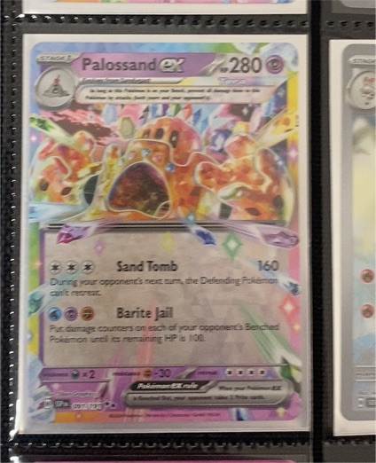 2024 Pokemon TCG Palossand ex #091/191 Surging Sparks — front