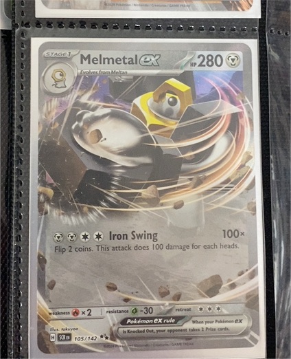 2024 Pokémon SV07: Stellar Crown #105 Melmetal ex — front
